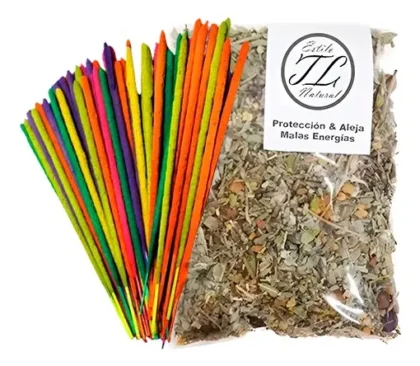 Set Limpieza Energética: Hierbas + Sahumerio Para Protección